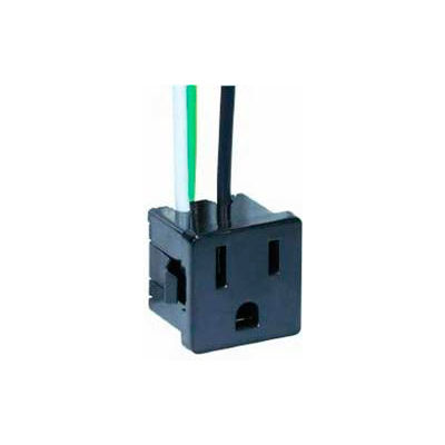 Satco 80-1142 3 Wire 2 Pole Snap-In Convenience Outlet