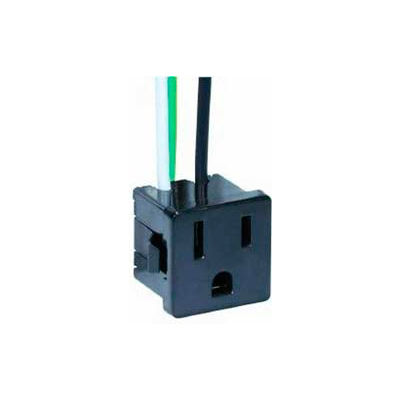 Satco 80-1142 3 Wire  2 Pole Snap-In Convenience Outlet