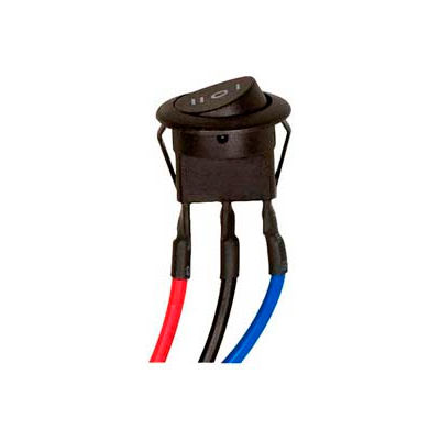 Satco 80-1371 Hi-Low-Off Metal Round Rocker Switch w/Diode