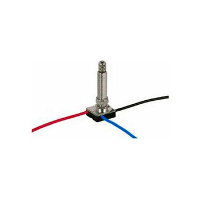 Satco 80-1416 3-Way Metal Rotary Switch 1-1/2-in. Bushing Nickel Finish