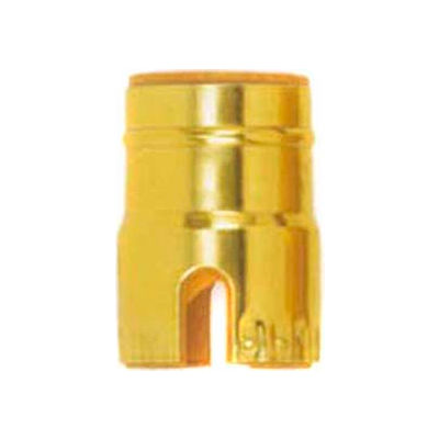 Satco 80-1467 Solid Brass Shell w/ Paper Liner Push-Thru - Polished Brass