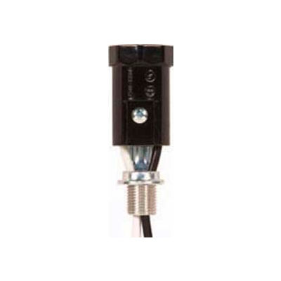 Satco 80-1552 Phenolic Candelabra Socket with 12-1/2-in. Leads 1-11/16-in. Flange