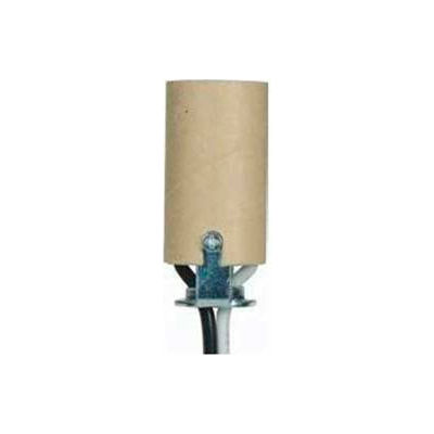 Satco 80-1653 1-3/4-in. Candelabra - Porcelain Socket w/ 24-in. Leads and Paper Liner