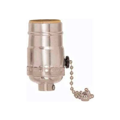 Satco 80-1672 3 Position Pull Chain Socket w/Diode - Brite Gilt