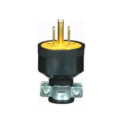 Satco 80-1688 3 Prong Rubber Plug with Metal Grip