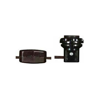 Satco 80-1693 Phenolic Threaded Candelabra Socket 1-3/4-in. w/Shoulder and Phenolic Ring