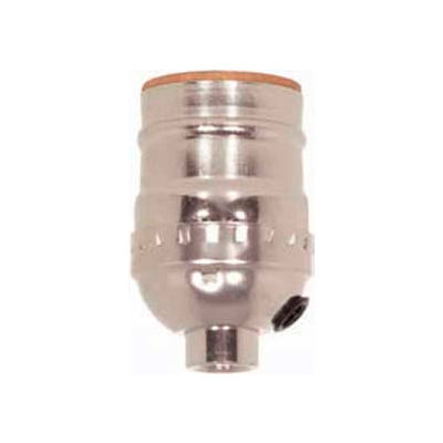 Satco 80-1753 Short Keyless Socket w/Side Outlet - Brite Gilt