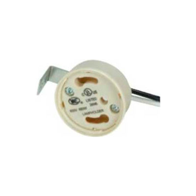 Satco 80-1861 Electronic Socket Cap 24-in. 18AWM 105-#176; Leads - L Bracket