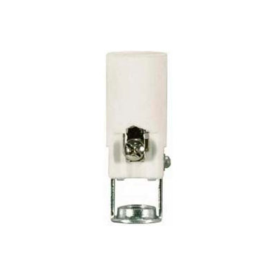 Satco 80-2013 3-in. Candelabra - Porcelain Socket w/Paper Liner