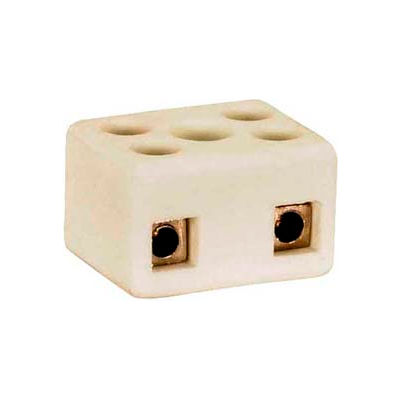 Satco 90-1081 Porcelain 4 Terminal Wire Connector