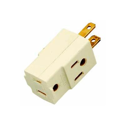 Satco 90-1120 Triple Cube Tap Ivory