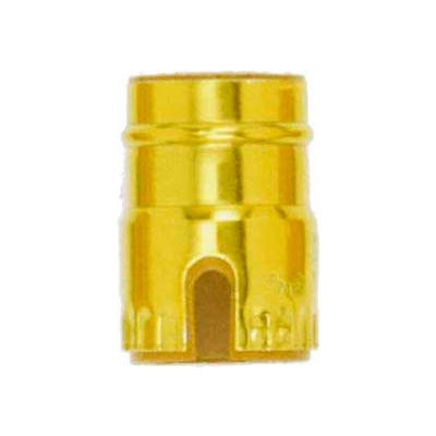 Satco 90-1145 Aluminum Shell - Pull Chain/Turn Knob - Brite Gilt
