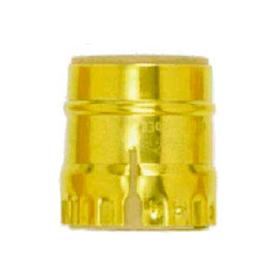 Satco 90-1146 Aluminum Shell - Short Keyless - Brite Gilt