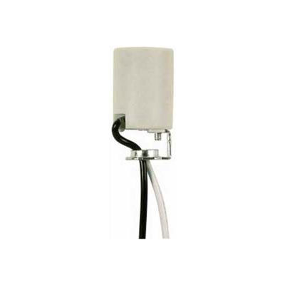 Satco 90-1555 Intermediate Base Porcelain Socket w/8-in. Leads