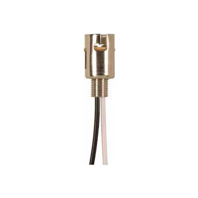 Satco 90-1558 Bayonet Base Double Contact Socket 8-in. Leads