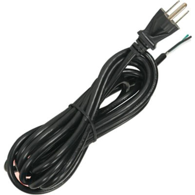 Satco 90-2210 12 Ft. Heavy Duty Cord Set 18/3 SVT -105-#176;C, Black ...