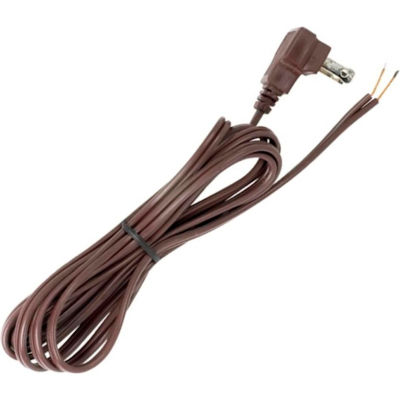 Satco 90 2324 8 Ft Flat Plug Cord Set 18 2 Spt 105 176 C Brown B516026 Globalindustrial Com Satco 90 2324 8 Ft Flat Plug Cord Set, Replacement Lamp Cord With Flat Plug