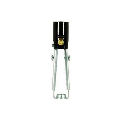 Satco 90-402 Phenolic Candelabra Socket with Paper Liner 3.25-4.25 Screw Terminals-Double Leg