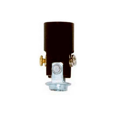 Satco 90-422 Phenolic Candelabra Socket with Paper Liner 1-1/2-in. Screw Terminals-Double Leg