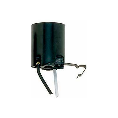 Satco 90-595 Keyless Lampholder Snap-In Socket w/ 7-in. Leads