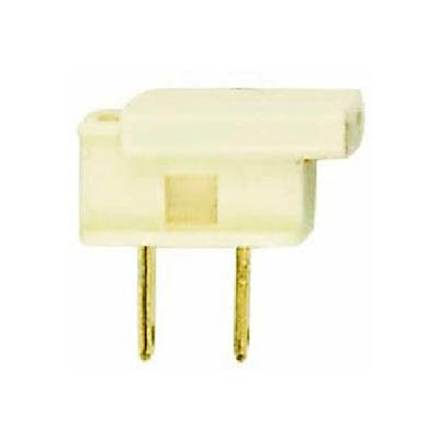 Satco 90-696 Slide Plug-Polarized 18/2-SPT-2 Ivory