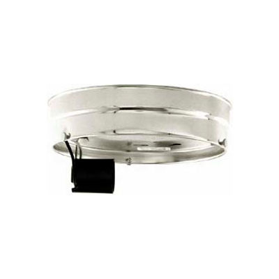 Satco 90-755 6-in. One Light Ceiling Pan - Chrome Finish