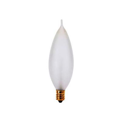 Satco A3679 40ca9 1/2/F 40w Incandescent W/ Candelabra Base, 130v Bulb - Pkg Qty 25