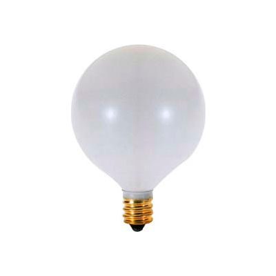 Satco A3932 60g16 1/2/W 60w Incandescent W/ Candelabra Base, 130v Bulb - Pkg Qty 25