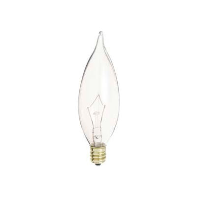 Satco S3262 60ca10 60w Incandescent W/ Candelabra Base, 120v Bulb - Pkg Qty 25