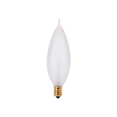 Satco S3263 60ca10/F 60w Incandescent W/ Candelabra Base, 120v Bulb - Pkg Qty 25