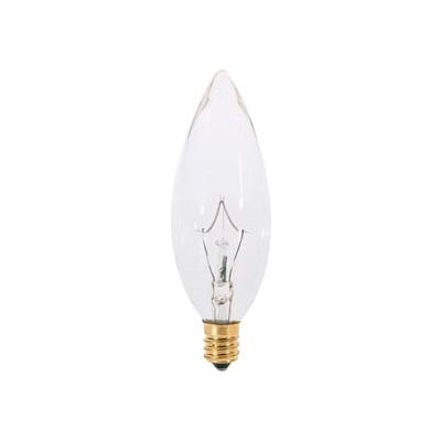 Satco S3388 60b10/220vv 60w Incandescent W/ Candelabra Base Bulb - Pkg Qty 25