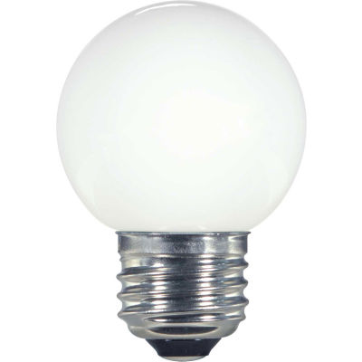 Satco S9159 1.4W LED G16 1/2 Globe Medium Base White 2700K
