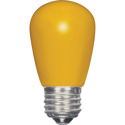Satco S9169 1.4W LED S14 Ceramic Yellow Medium Base