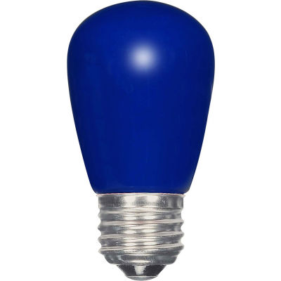 Satco S9172 1.4W LED S14 Ceramic Blue Medium Base