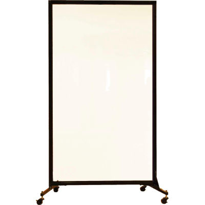 Screenflex Portable Acrylic Clear Panel Room Divider, 6'2"H x 3'4"L