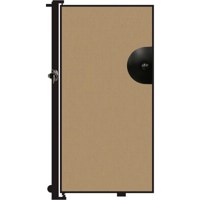 Screenflex 5'H Door - Mounted to End of Room Divider - Desert