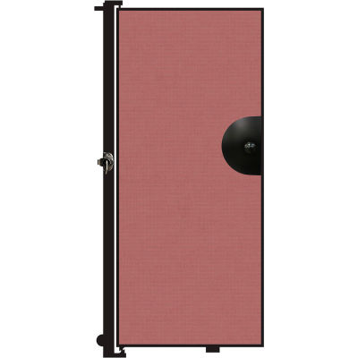Screenflex 6'H Door - Mounted to End of Room Divider - Rose