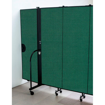 Screenflex 6'H Door - Mounted to End of Room Divider - Mallard