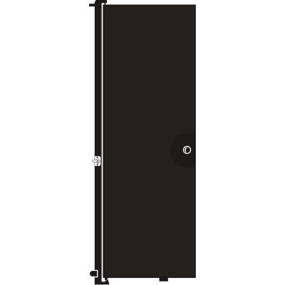 Screenflex 8'H Door - Mounted to End of Room Divider - Charcoal Black