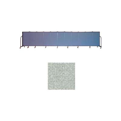 Screenflex 11 Panel Portable Room Divider, 4'H x 20'5"L, Vinyl Color: Mint