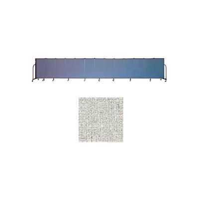 Screenflex 13 Panel Portable Room Divider, 4'H x 24'1"L, Vinyl Color: Granite