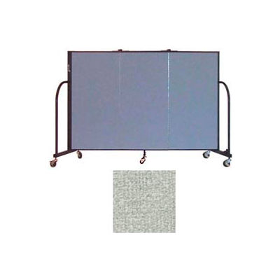 Screenflex 3 Panel Portable Room Divider, 4'H x 5'9"L, Vinyl Color: Mint