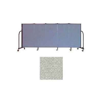 Screenflex 5 Panel Portable Room Divider, 4'H x 9'5"W, Vinyl Color: Mint