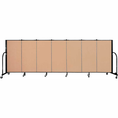 Download Screenflex 7 Panel Portable Room Divider, 4'H x 13'1"L Fabric Color: Desert | B226391 ...