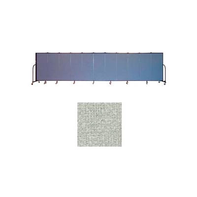 Screenflex 11 Panel Portable Room Divider, 5'H x 20'5"L, Vinyl Color: Mint