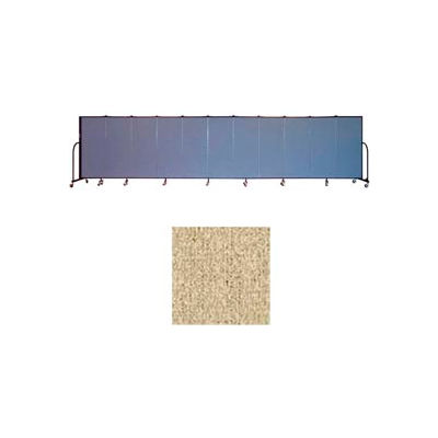 Screenflex 11 Panel Portable Room Divider, 5'H x 20'5"L, Vinyl Color: Sandalwood