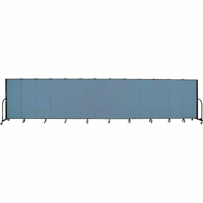 Download Screenflex 13 Panel Portable Room Divider, 5'H x 24'1"L, Fabric Color: Blue | B226632 ...