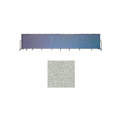 Screenflex 13 Panel Portable Room Divider, 5'H x 24'1"L, Vinyl Color: Mint