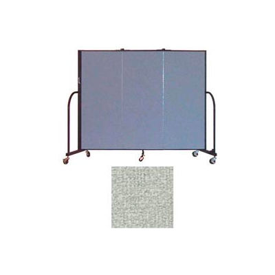 Screenflex 3 Panel Portable Room Divider, 5'H x 5'9"L, Vinyl Color: Mint