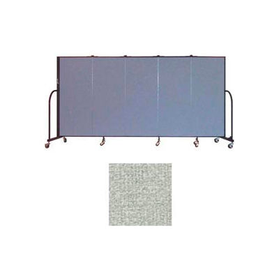 Screenflex 5 Panel Portable Room Divider, 5'H x 9'5"L, Vinyl Color: Mint